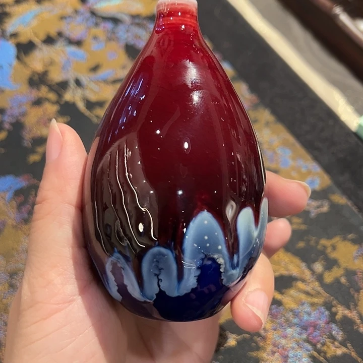 纯手工高温颜色釉小花器