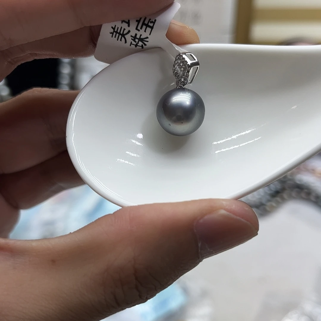 颈饰银S925镶嵌海水珍珠