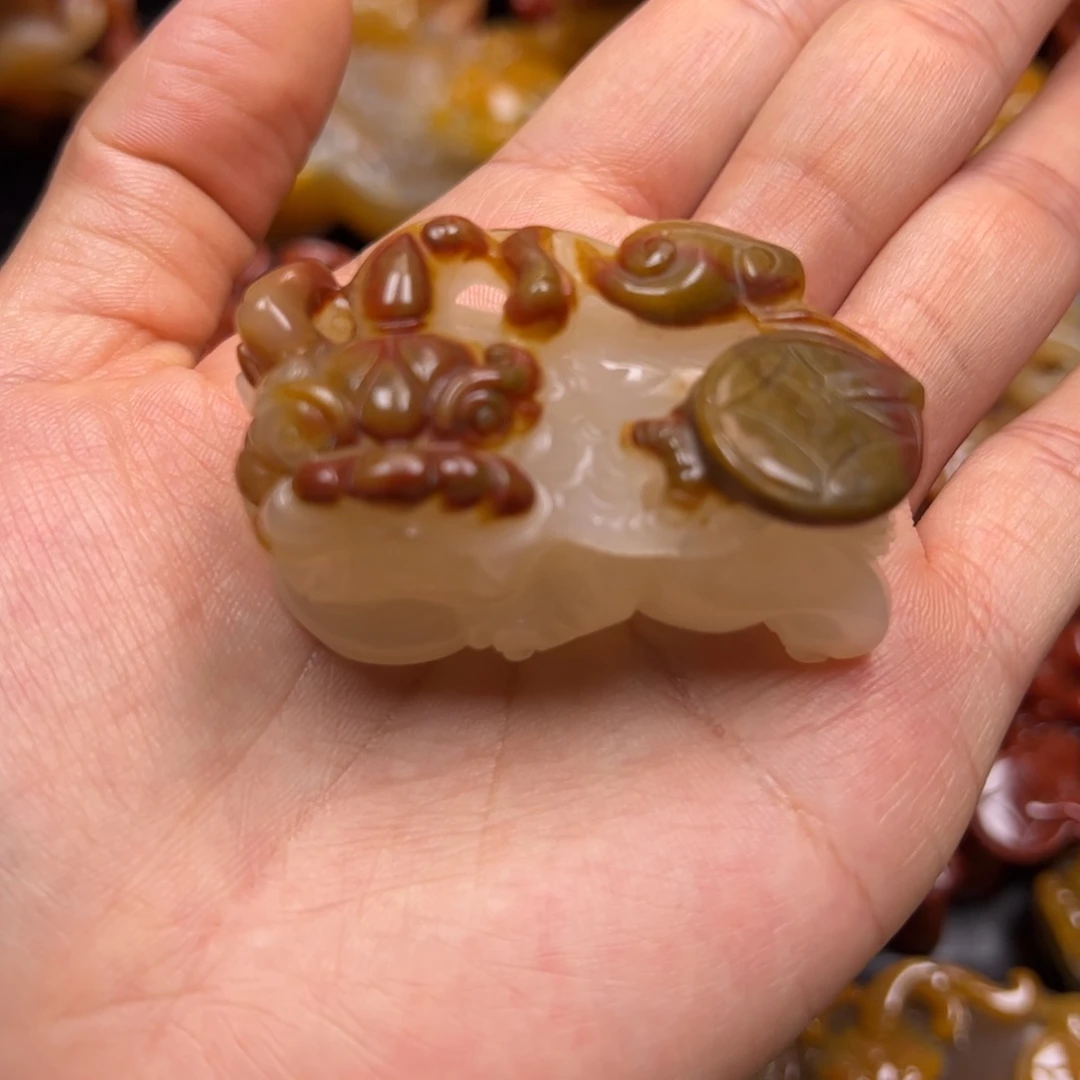 石英质玉（黄龙玉）未镶嵌颈饰