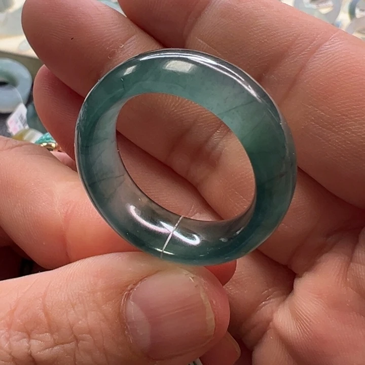 翡翠未镶嵌戒指翡翠戒圈28号