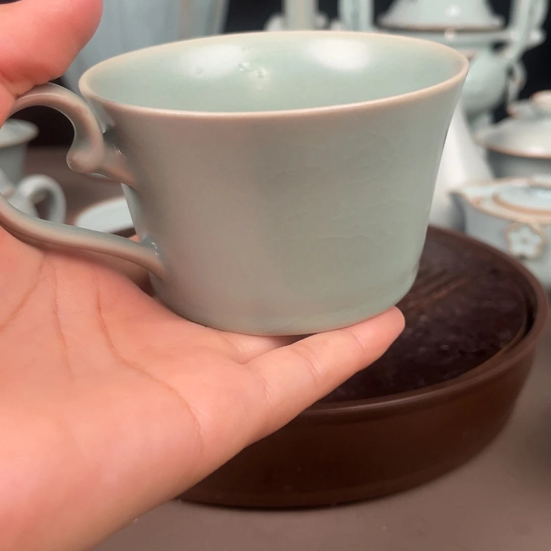 仿古釉水大容量可乐杯