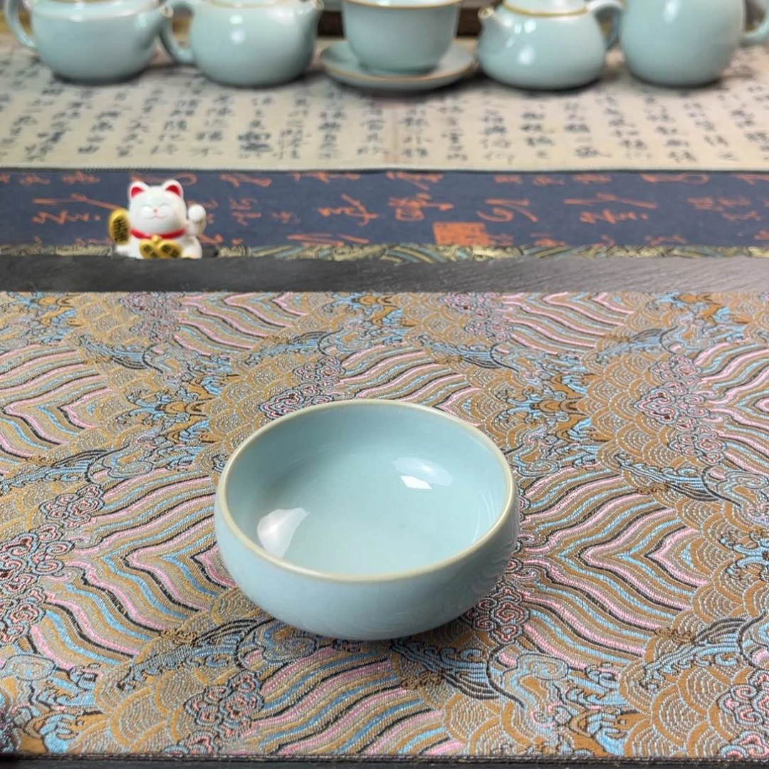 支钉微瑕天青釉全手工80cc