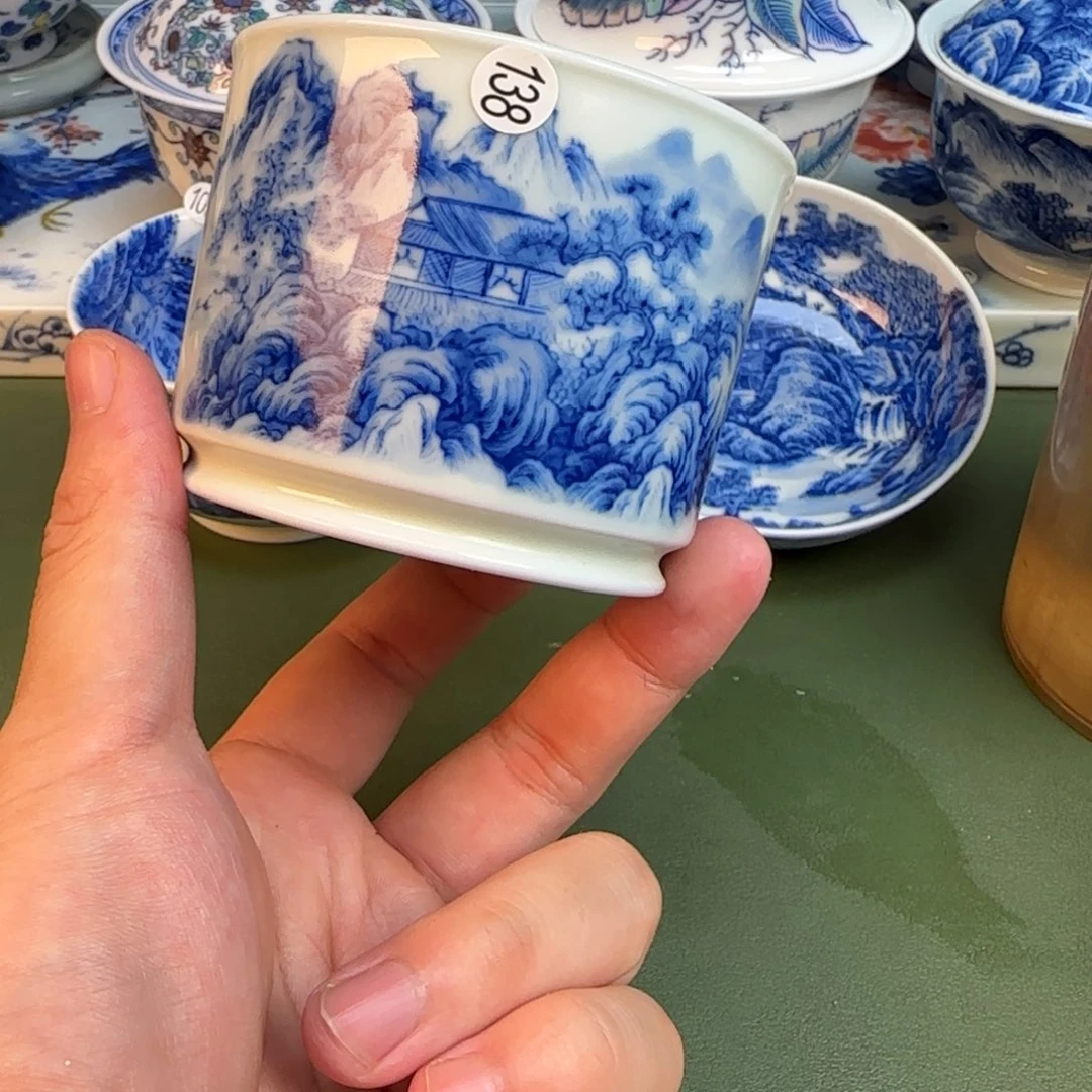 彦祖纯手工手绘茶具138