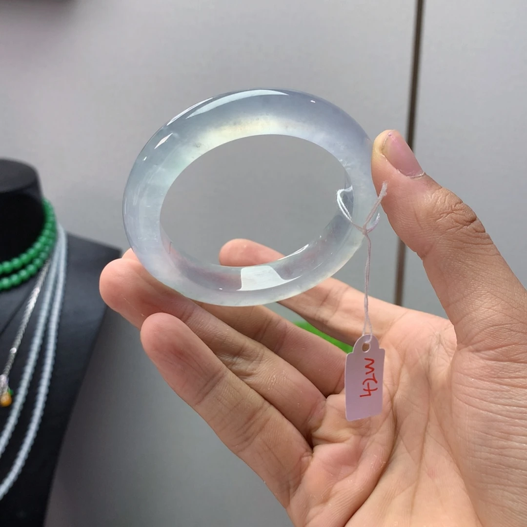 翡翠未镶嵌手镯正圈28号