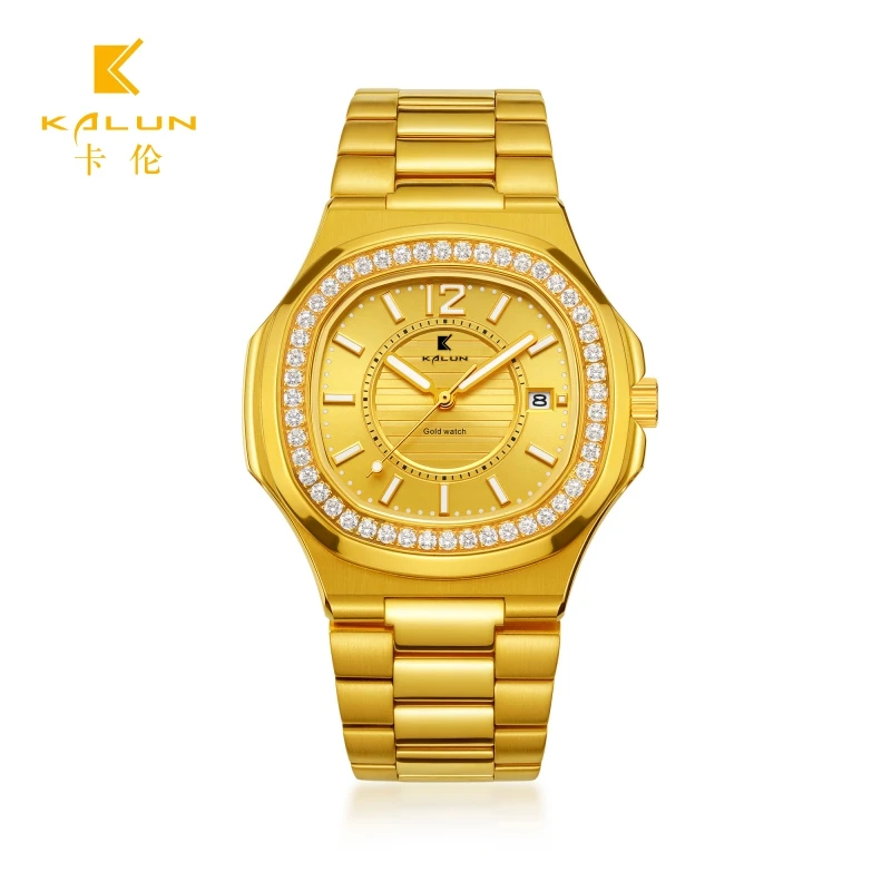 L【全金锣王】足金黄金制品/全自动机械腕表8576G