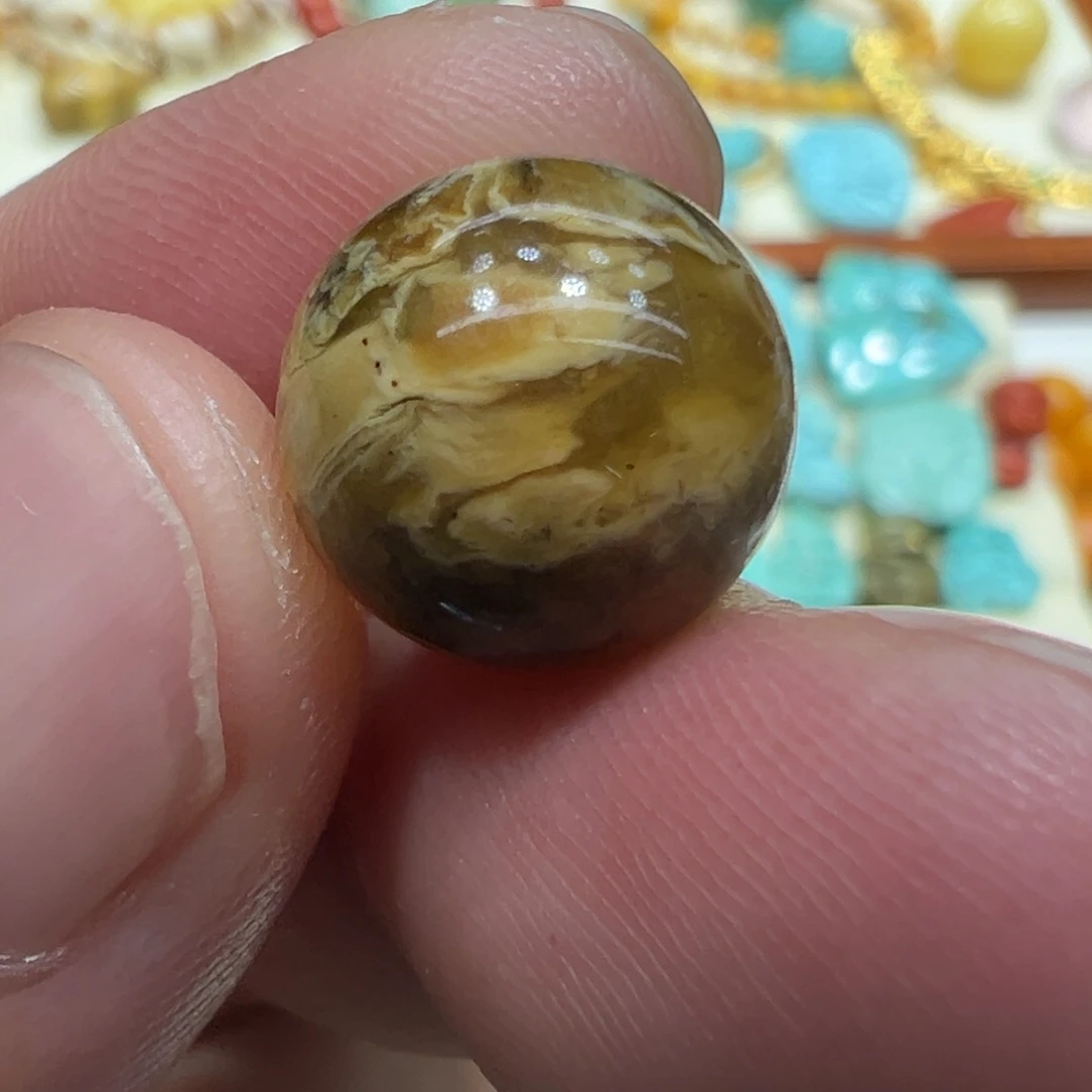 琥珀未镶嵌颈饰尺寸12.6