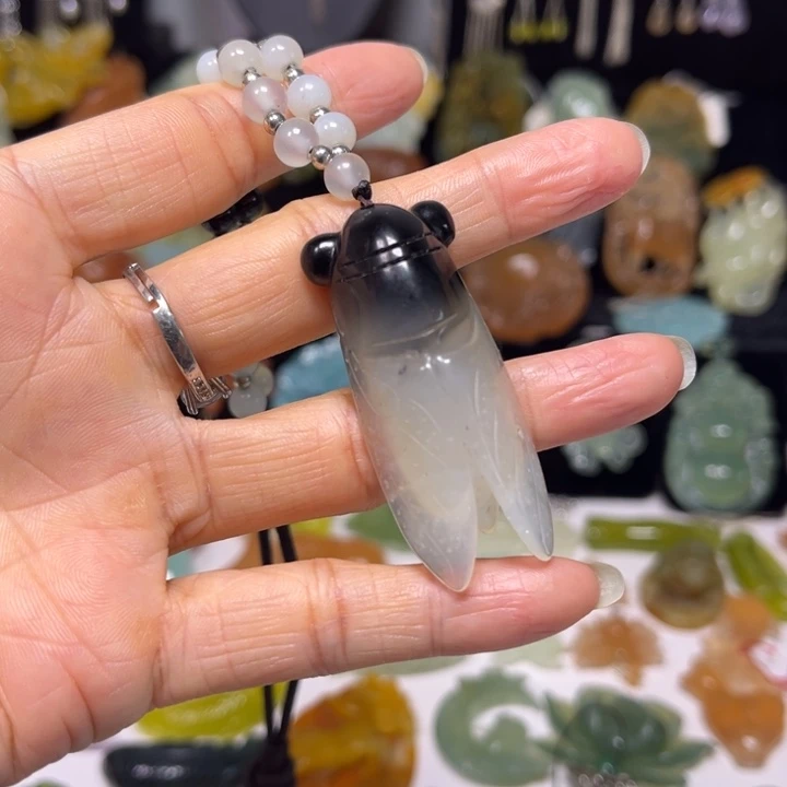 蛇纹石玉未镶嵌吊坠(赠链)
