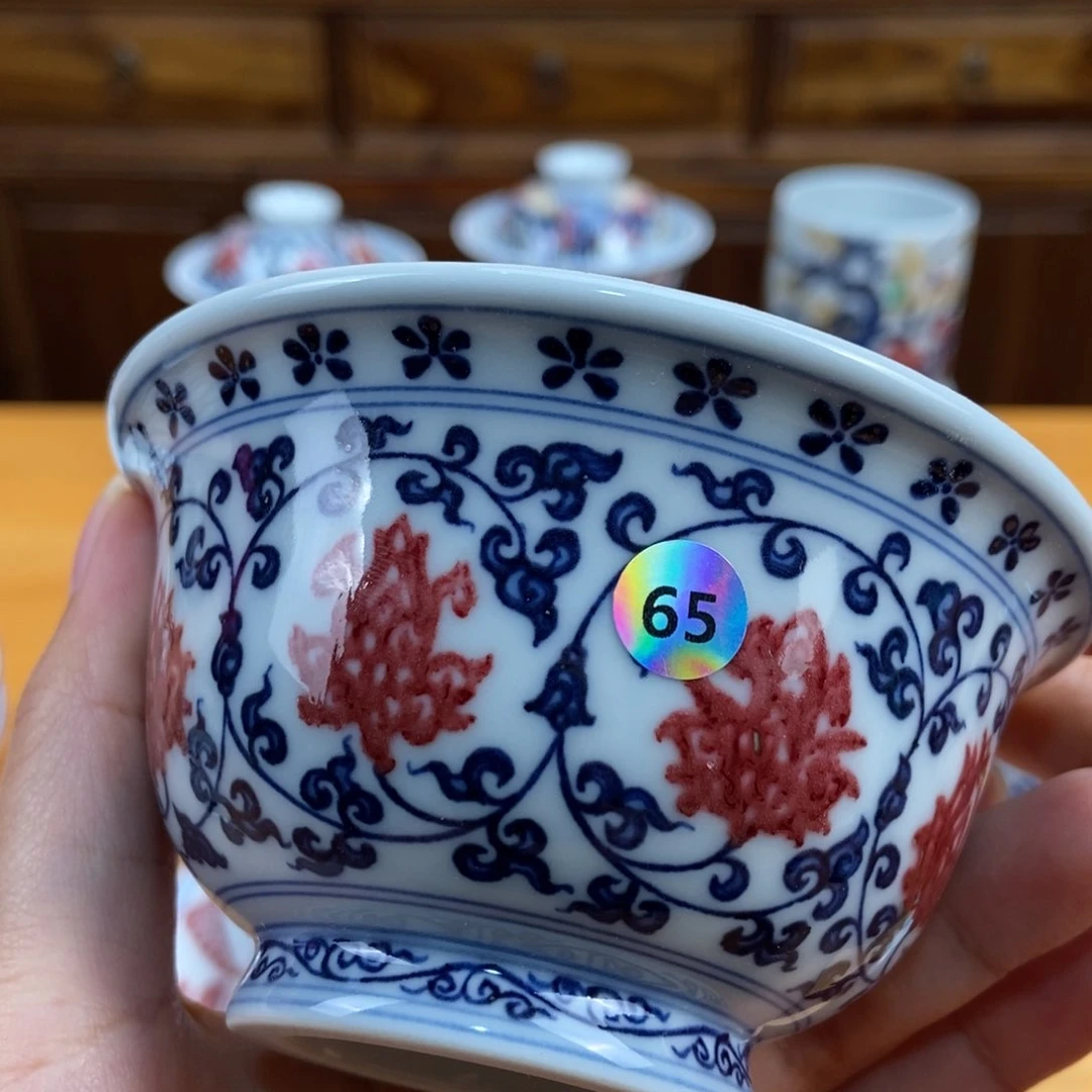 手绘现代茶具非古董