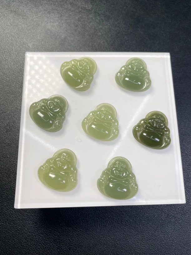 和田玉冰底25mm佛公吊坠（多样性发一件）