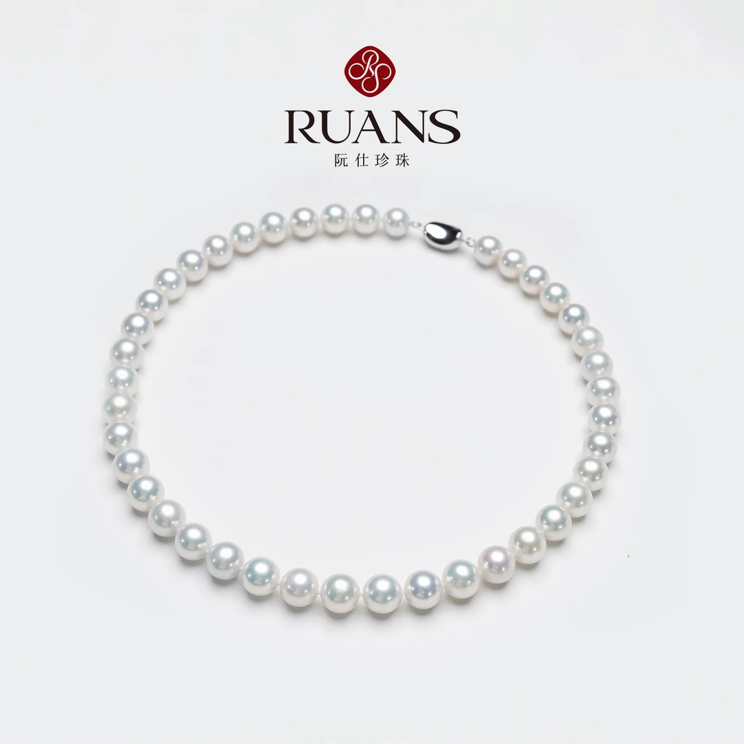 阮仕珍珠【白蝶皇后】9-10.5mm淡水有核满串RSAN01812W