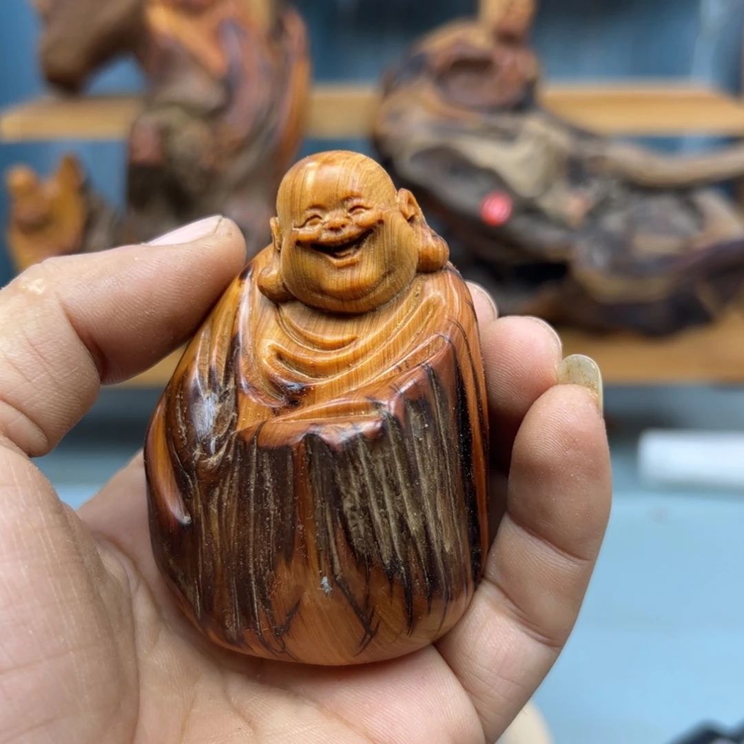 用***9木崖柏木摆件手把件