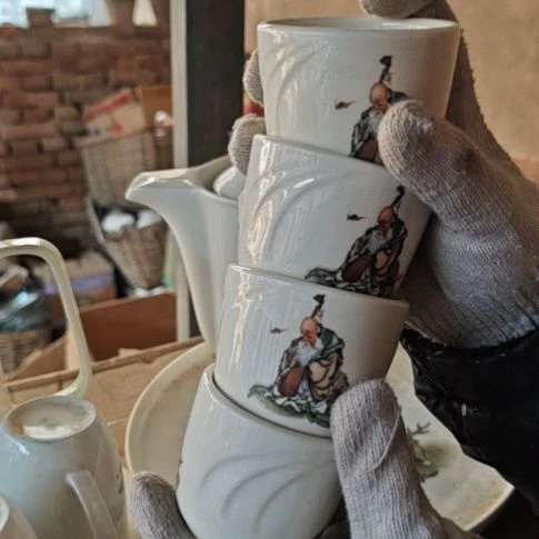 库存微瑕老寿星四个