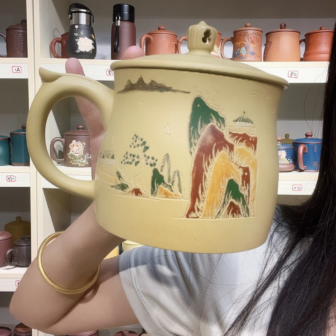 茶杯紫砂手工作的