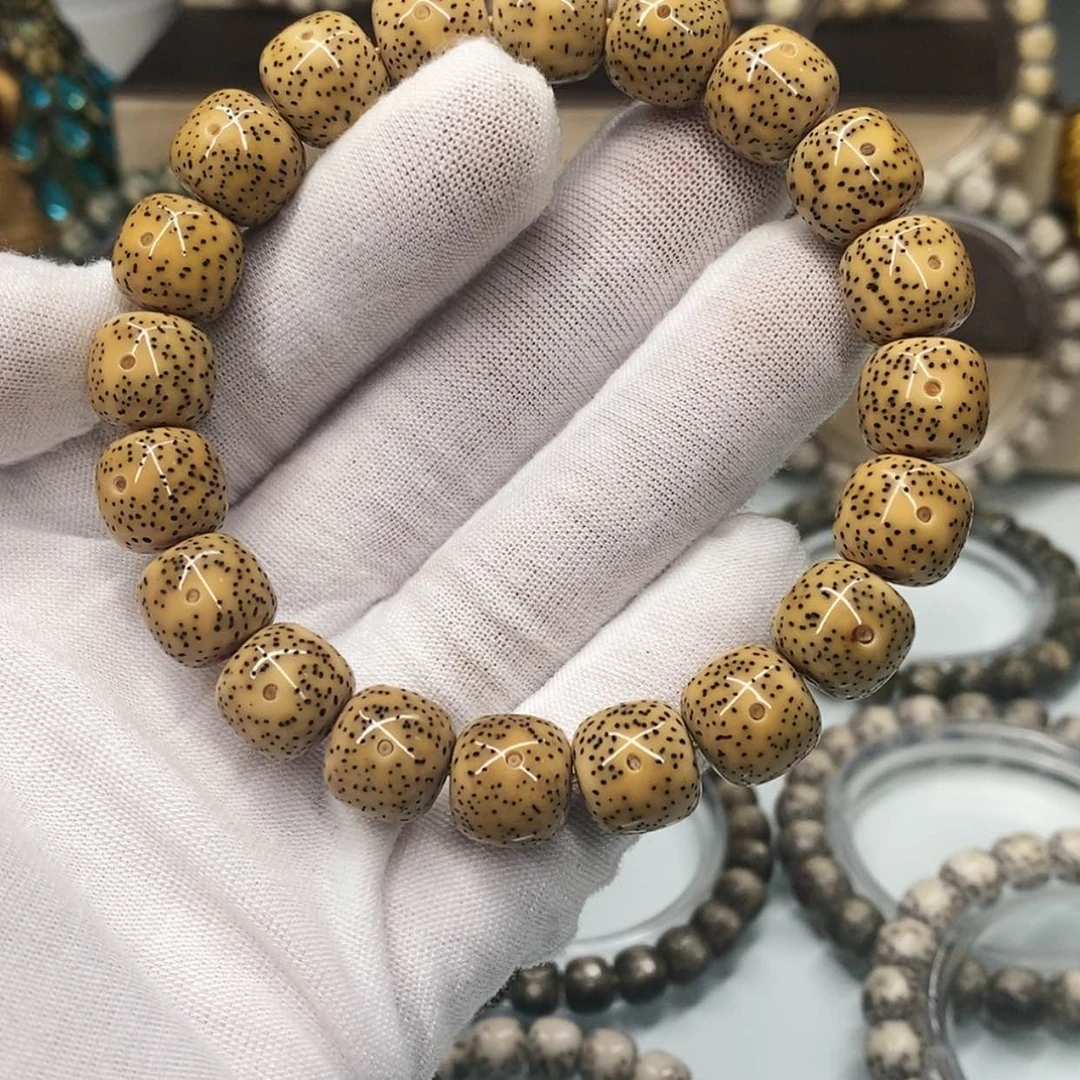 【闪购商品】星月菩提手串郑**生一物一图原生态同枝古瓷白小细星