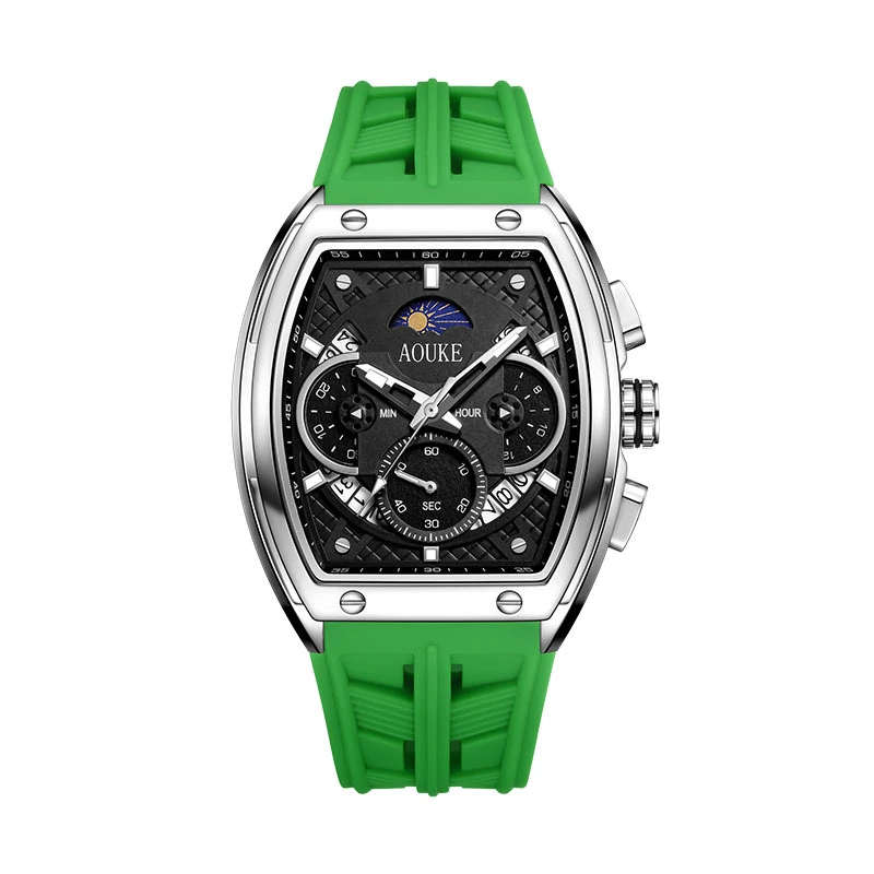 AOUKE/奥刻潮酷酒桶多功能日月星辰时尚男士腕表kk058
