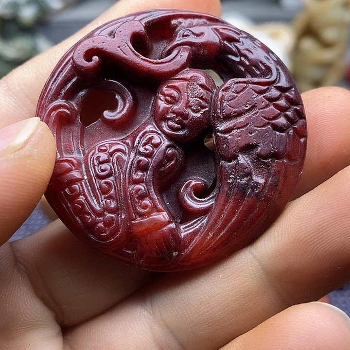 未镶嵌蛇纹石玉颈饰