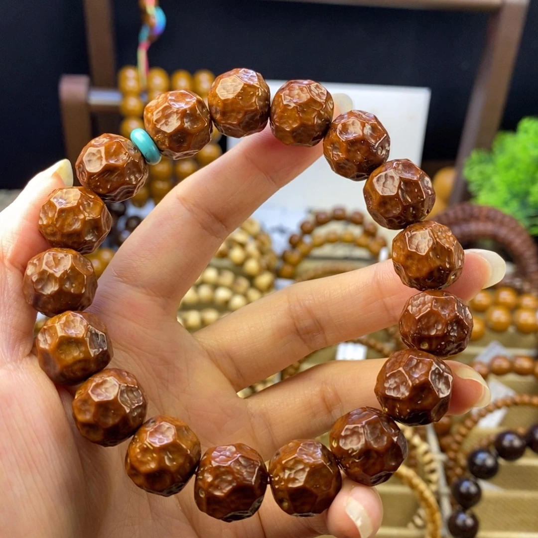 紫金鼠手串半实心无相