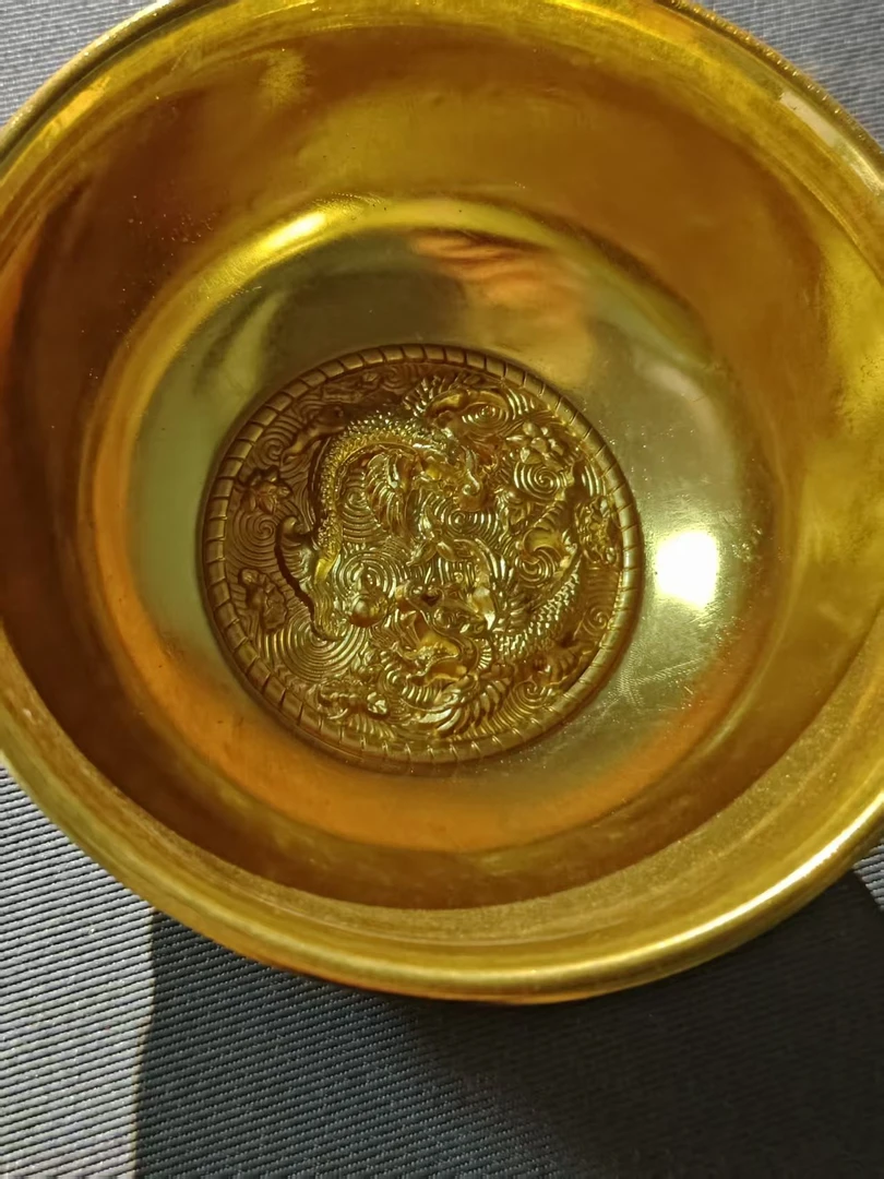 （质检发货）收藏级经典黄色碗摆件ys92517