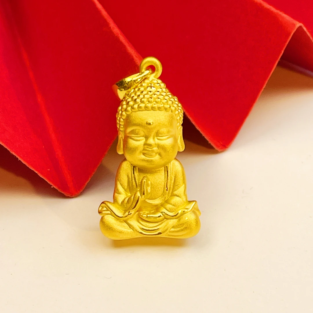 姐妹黄金 足金999如来小坐佛阿弥陀佛吊坠