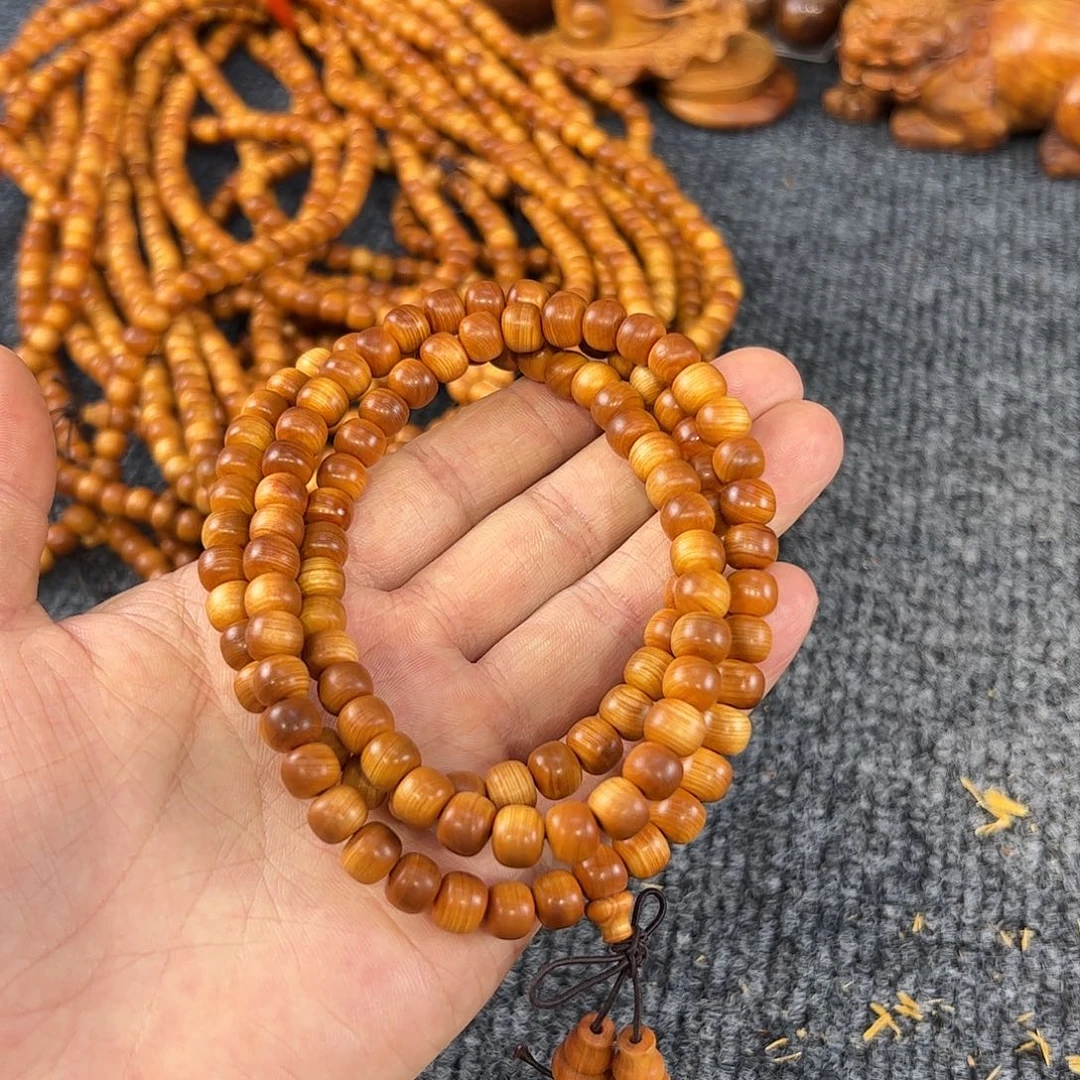 柏木手工0.8崖窝苹果珠108颗