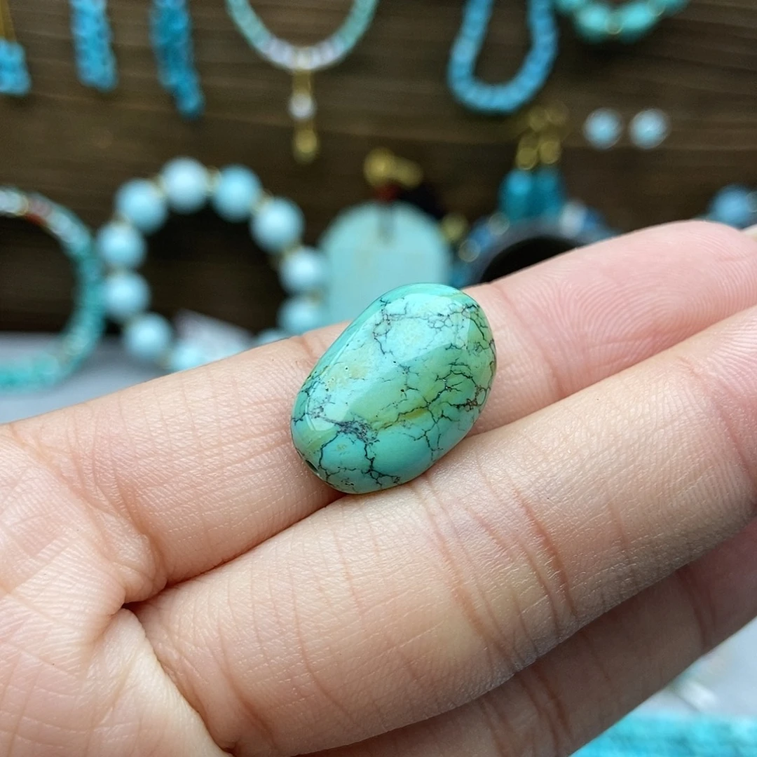 绿松石未镶嵌菜籽糖豆