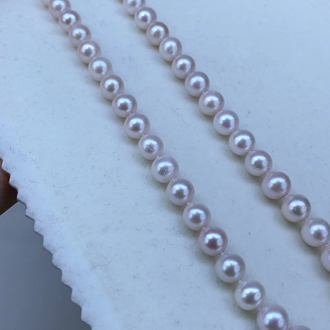 淡水珍珠颈饰银S925镶嵌➕8高品天女粉