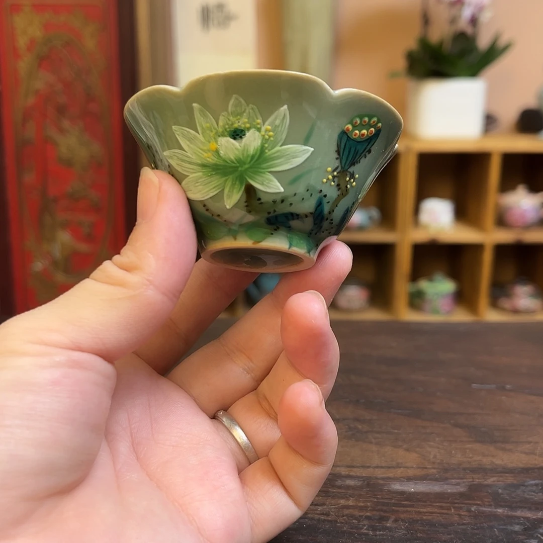 柴烧手工手绘陶瓷