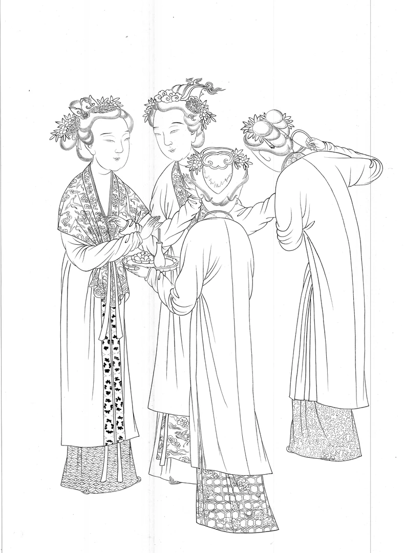 《四美图》高清扫描版纸质底稿