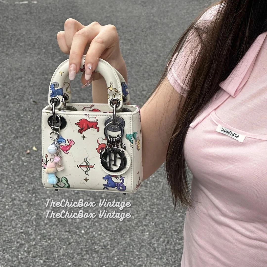 95新 DIOR/迪奥 只盒/迪奥/Dior情人节限定星座nano戴妃包