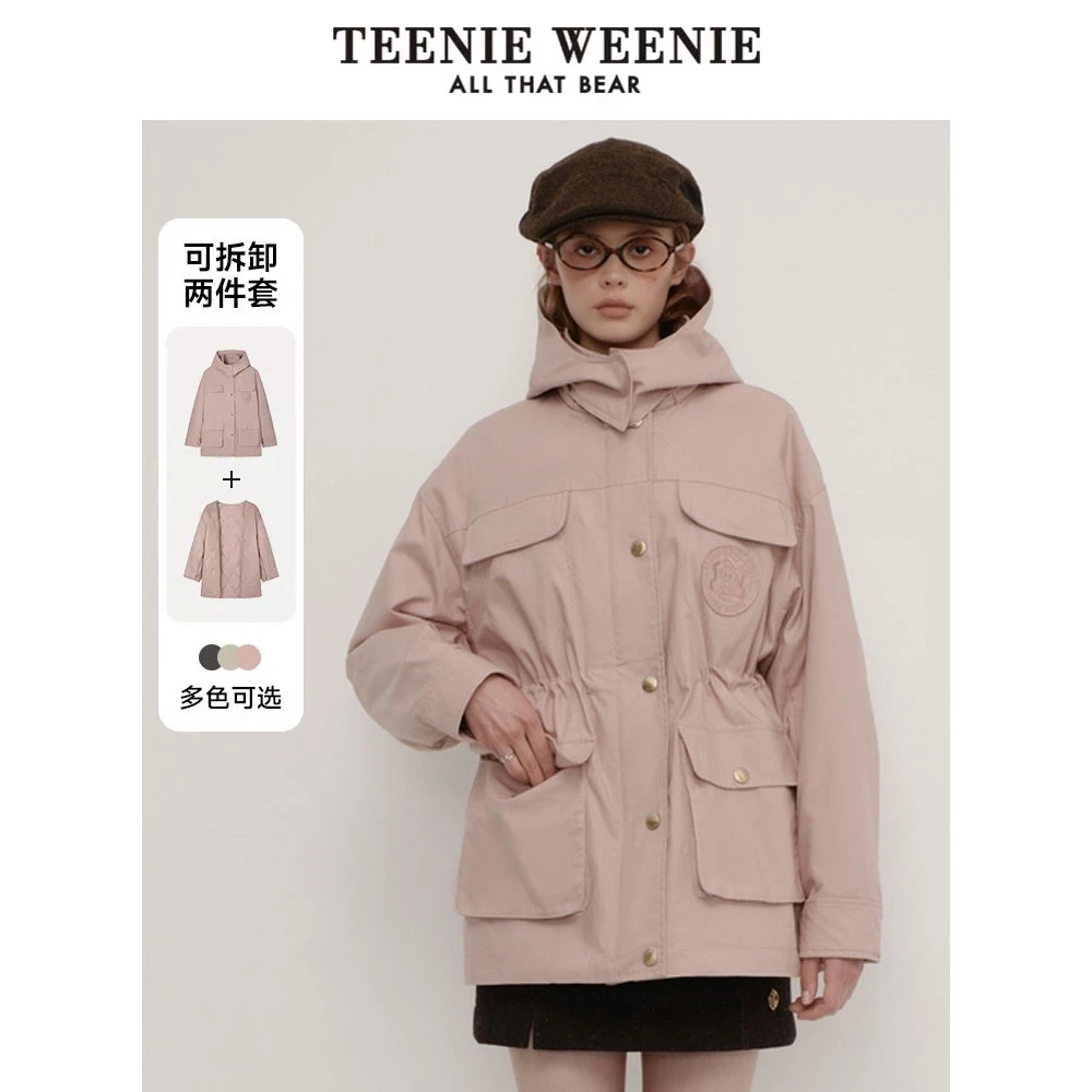 【达人专属】TeenieWeenie三合一两件套宽松中长款夹克TTJJ247802I