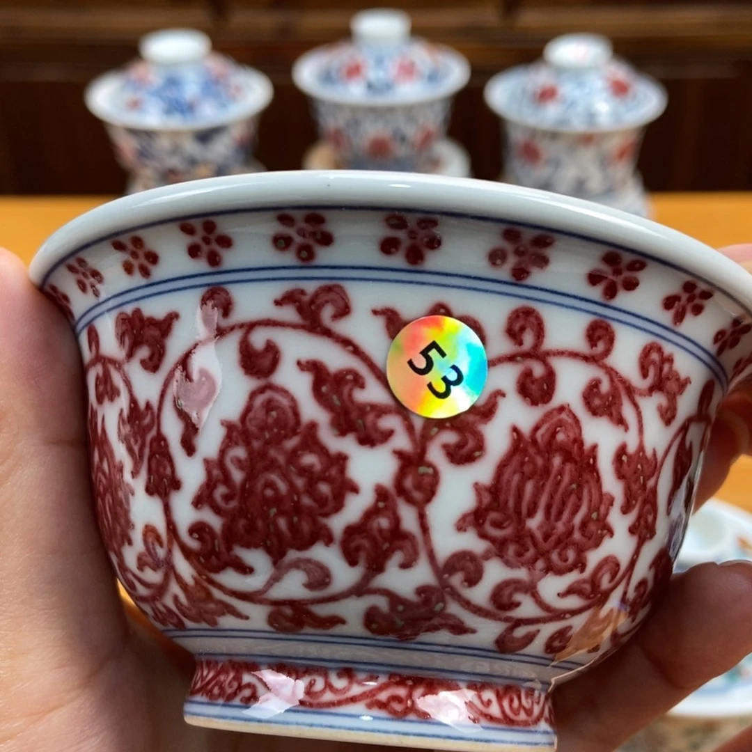 手绘现代茶具非古董