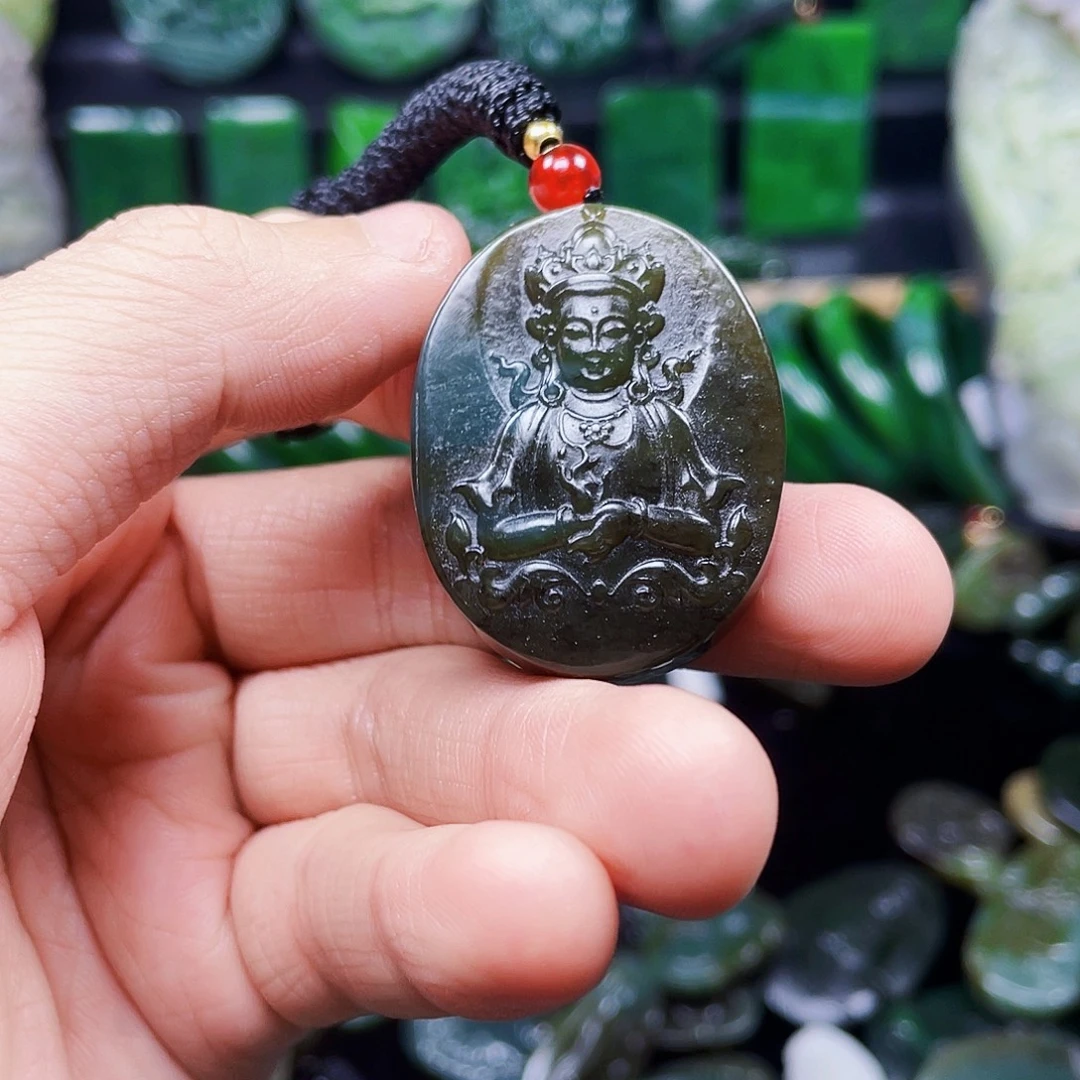 和田玉未镶嵌挂件