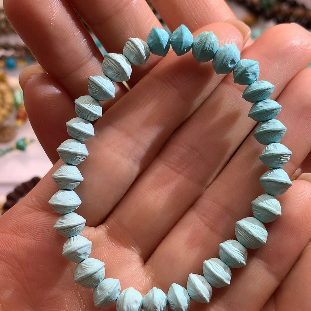 绿松石未镶嵌手串松石手串