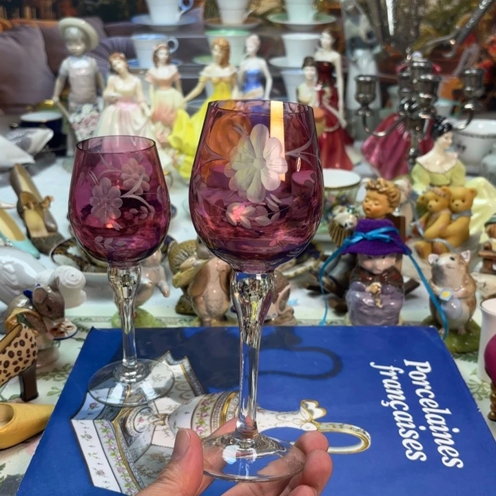 瓷片欧洲中古瓷器（磨砂酒杯）