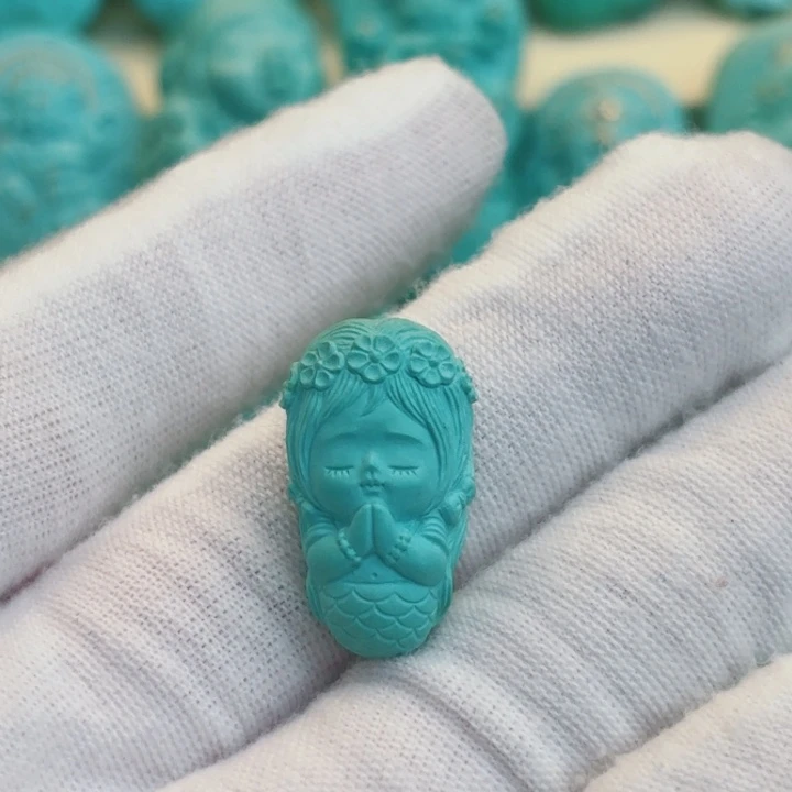 未镶嵌绿松石珠宝奇石