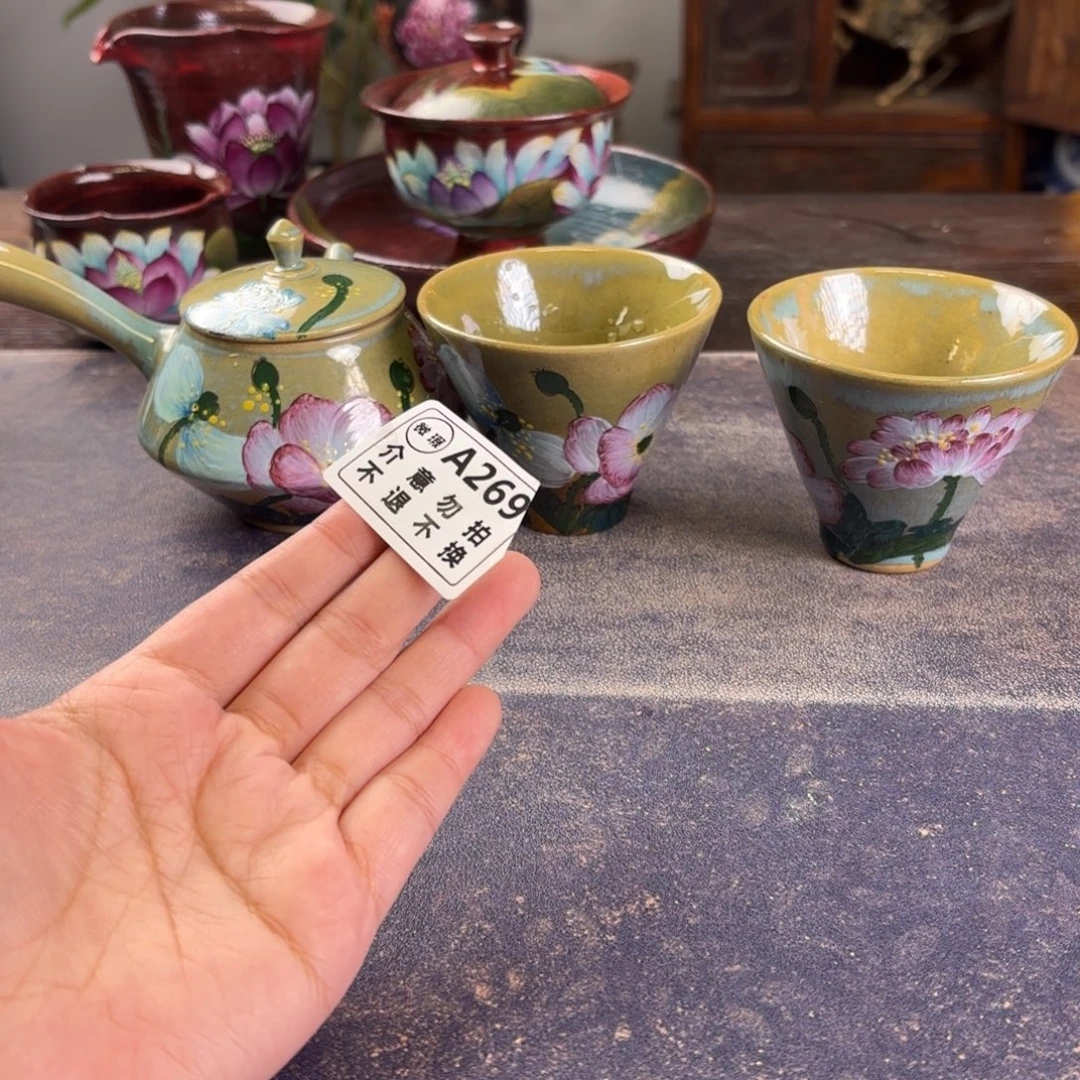 紫***藤景德镇纯手工陶瓷工艺制作
