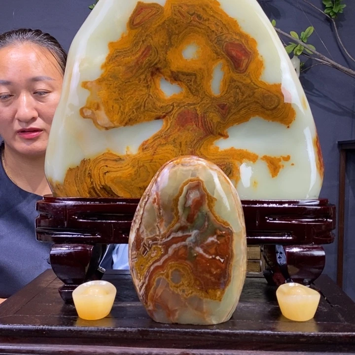 *****石材精品古青石摆件