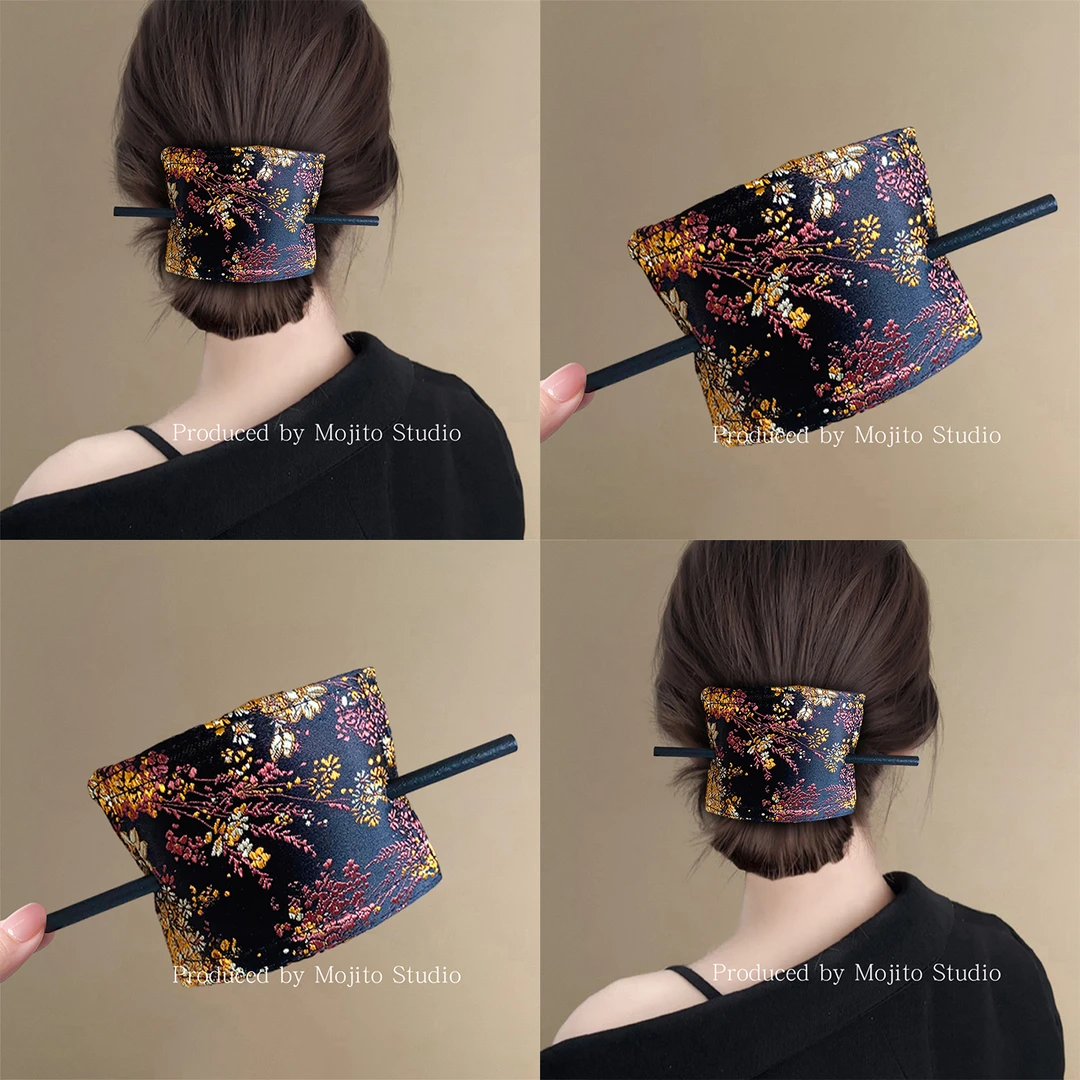 锦瑟芳华~复古刺绣新中式发簪子高级感绝美发钗国风盘发旗袍发饰