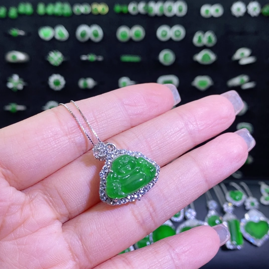 翡翠银S925镶嵌颈饰你**～多样性