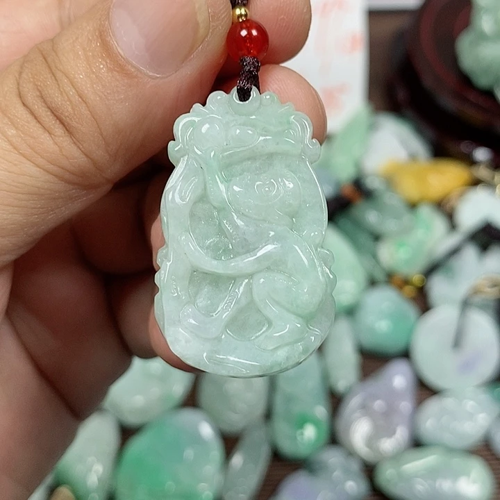 翡翠未镶嵌颈饰天然翡翠玉A货配证书