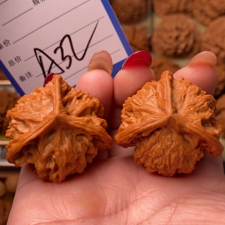 桃核吊坠盘山三棱