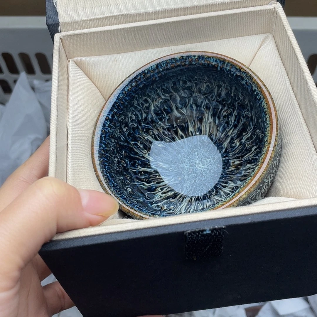 摆件金丝蓝孔雀将军配礼盒