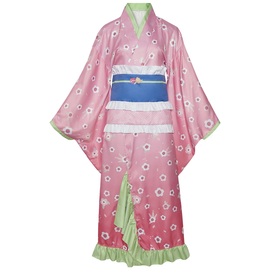 鬼灭之刃cos服时透无一郎甘露寺蜜璃cosplay二次元动漫舞台表演服