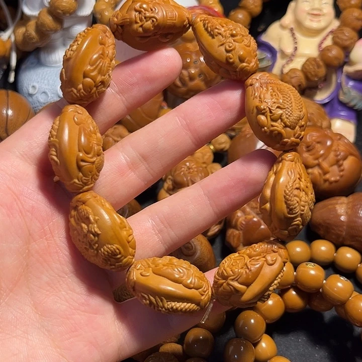 橄榄核手串/手链九龙财神