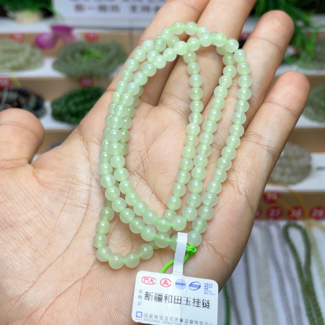 和田玉颈饰未镶嵌h****r5mm