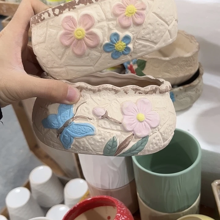 陶瓷花盆全场10包邮