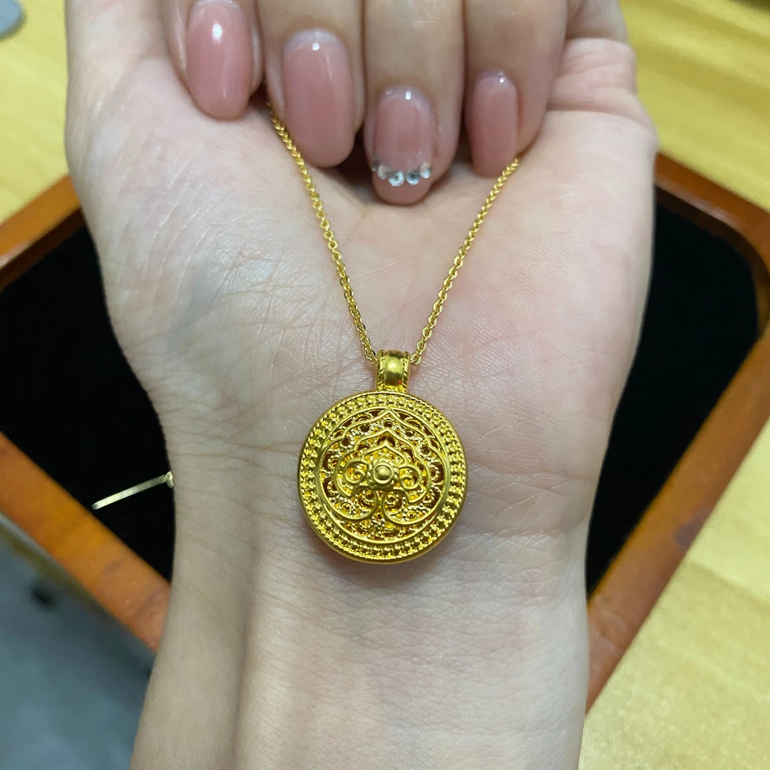 新中式如意罗盘足金999（赠链为合金材质）