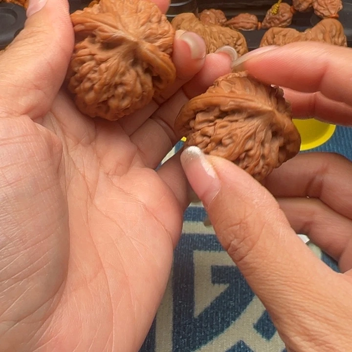 桃核吊坠文玩核桃莲花40