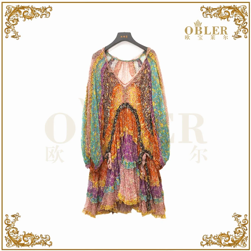 【欧宝莱尔】OBLE 欧宝莱尔 连衣裙305-6074-L