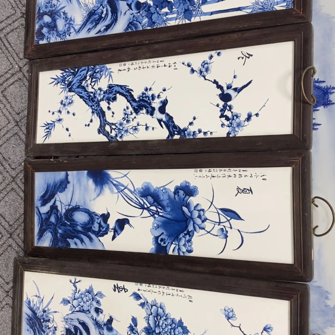 瓷片80*28厘米景德镇瓷板画柴窑烧制